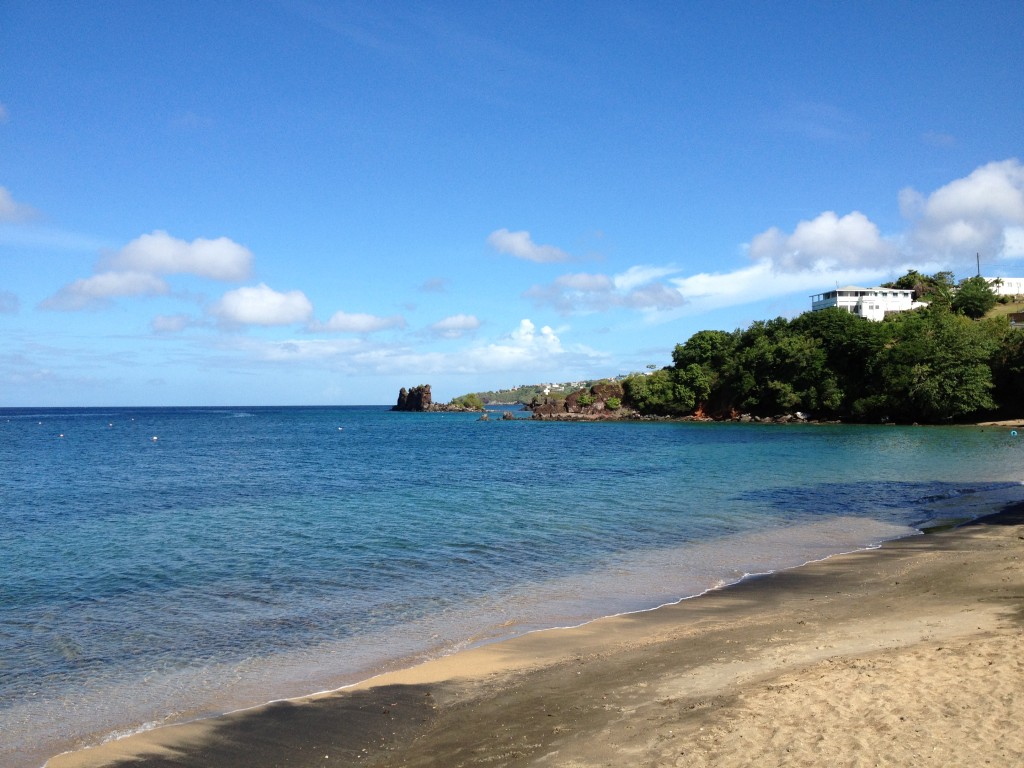 View from Breakfast at the Paradise Hotel, St Vincent