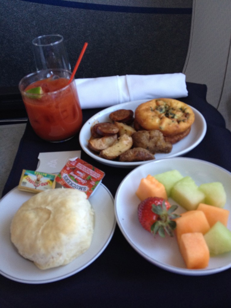American Airlines DCA-DFW Breakfast