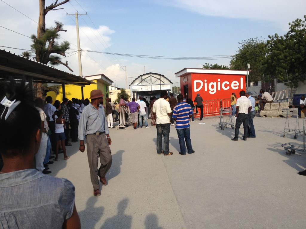 Outside Port-au-Prince arrivals
